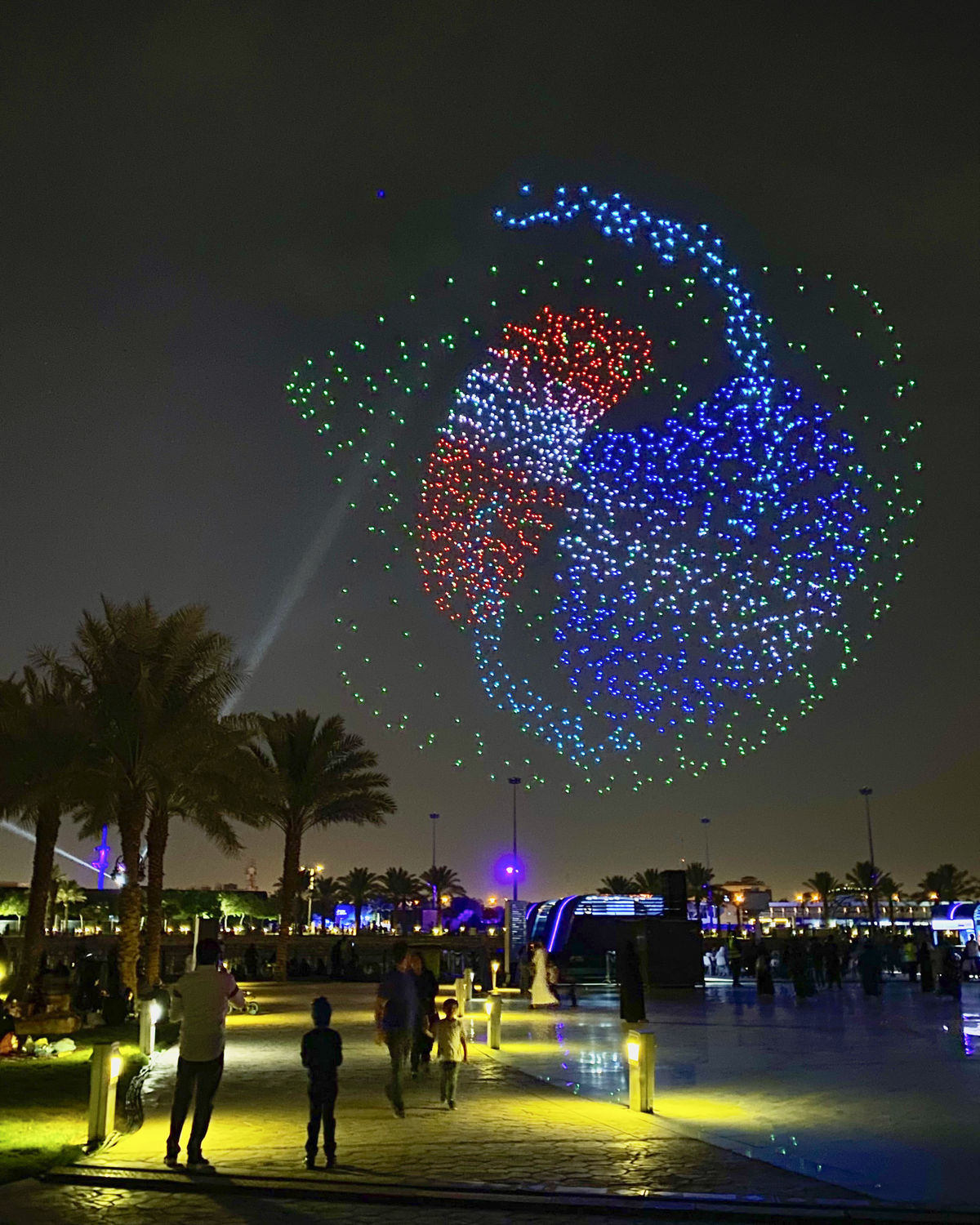 Drone Light Show at Noor Riyadh Light Festival Lumasky Drone Show